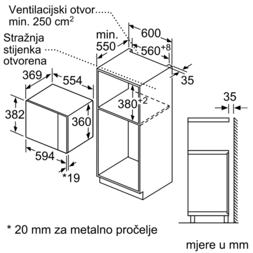 Bosch BFL554MB0 микровална