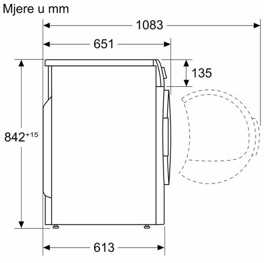 Bosch mašina za sušenje vejša WTH83002BY