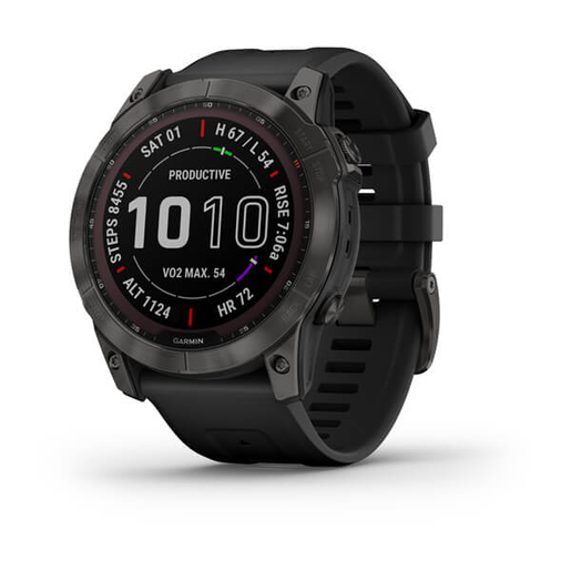 Garmin Fenix 7X Sapphire SOLAR 010-02541-11, Carbon Gray Titanium, 51mm, smart watch црно ремче