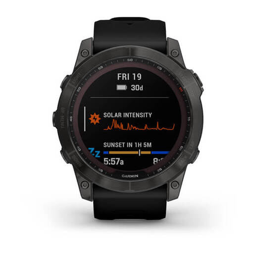 Garmin Fenix 7X Sapphire SOLAR 010-02541-11, Carbon Gray Titanium, 51mm, smart watch црно ремче