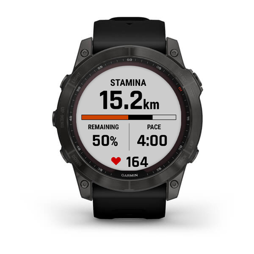Garmin Fenix 7X Sapphire SOLAR 010-02541-11, Carbon Gray Titanium, 51mm, smart watch црно ремче