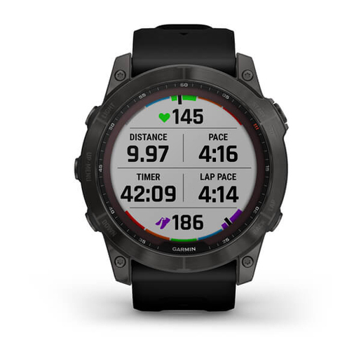 Garmin Fenix 7X Sapphire SOLAR 010-02541-11, Carbon Gray Titanium, 51mm, smart watch црно ремче