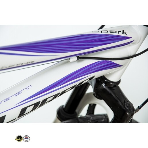 VENSSINI TSPA264 26"/16" EXPLORER SPARK велосипед бел со виолетово