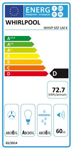 Whirlpool WHVP 65F LM K аспиратор
