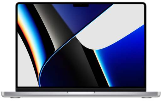 Apple MacBook Pro, mkgr3ze/a, 14.2, Retina XDR display 1000nits, M1 Pro chip 8‑core CPU, 14‑core GPU, 16GB RAM, 512GB SSD, Silver, лаптоп