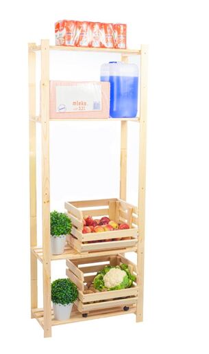 PURE 1700x800x280 дрвени полици