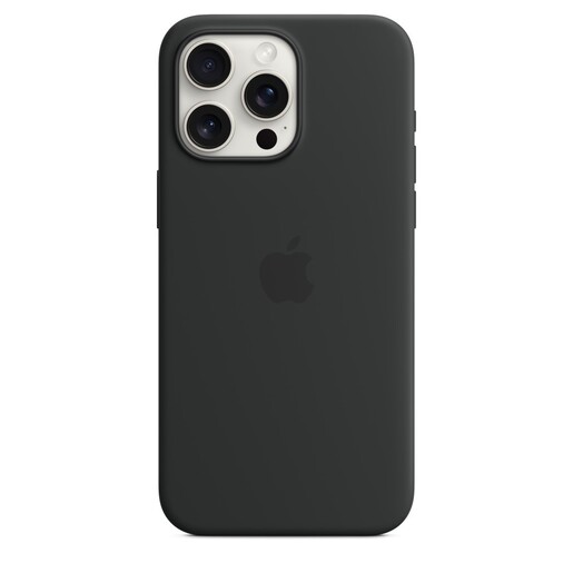 Apple iPhone 15 Pro Max Silicone Case со MagSafe, Black