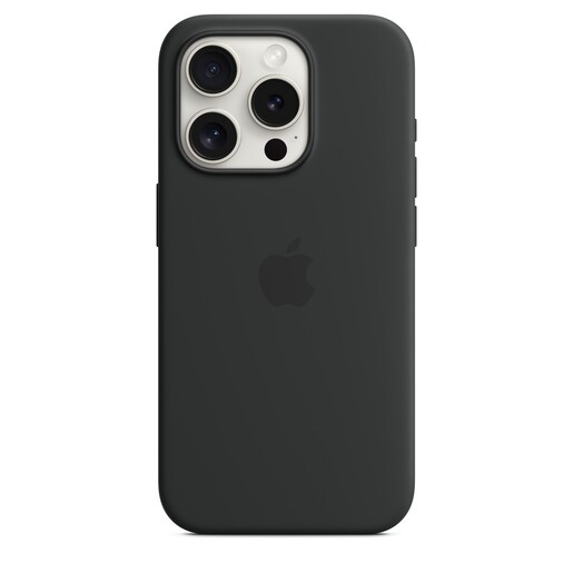 Apple iPhone 15 Pro Silicone Case со MagSafe, Black