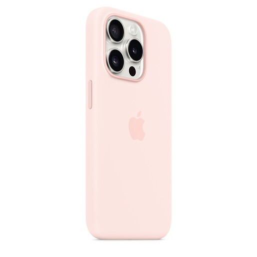 Apple iPhone 15 Pro Silicone Case со MagSafe, Light Pink