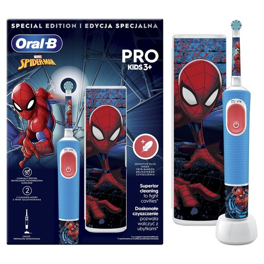 OralB Pro Kids 3+ Spiderman Travel Pack електрична четка за заби