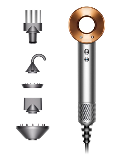 Dyson Supersonic Bright Nickel/Bright Copper фен за коса