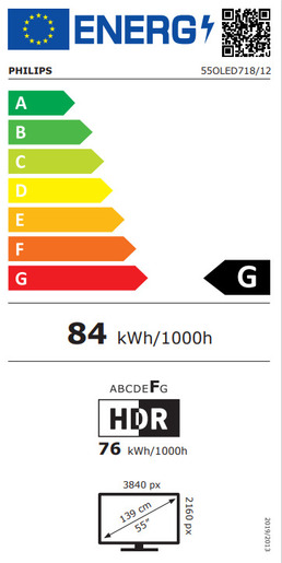 PHILIPS OLED TV 55OLED718/12, 4K Ultra HD, Smart TV, Android, Google TV™, Ambilight, VRR 120 Hz, Метална рамка **МОДЕЛ 2023**