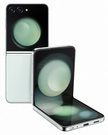 Samsung Galaxy Z Flip 5 5G (SM-F731BLGGEUC), 6.7", 8/256GB, 12+12/10MP, 3700 mAh, Mint смартфон