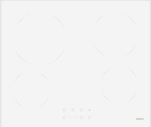 Fuego CHFGGT 604 T White Стаклокерамичка плотна