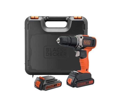 Black&Decker BCD003C2K-QW 18V Вибрациска дупчалка 2×1.5Ah