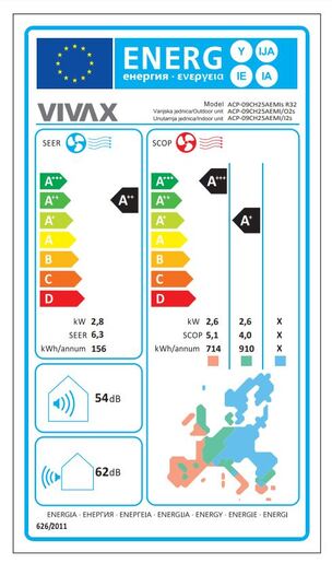VIVAX COOL ACP-09CH25AEMIs R32 2.93kW инвертер клима уред