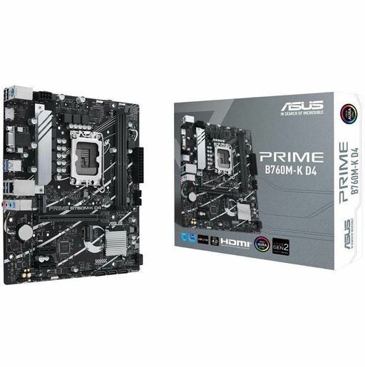 ASUS 1700 PRIME B760M-K D4 Gaming матична плоча
