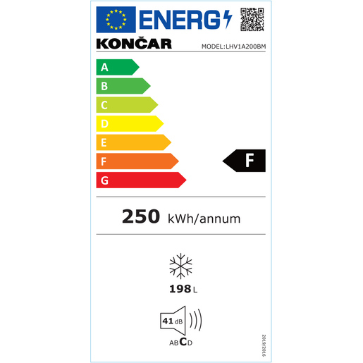 Končar LHV1A200BM Замрзнувач
