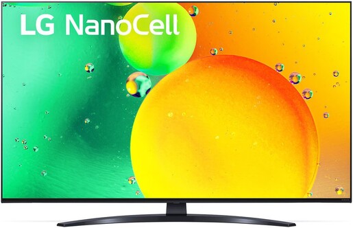 LG NanoCell TV 65NANO763QA, 4K Ultra HD, Smart TV, WebOS, ThinQ AI, α5 Gen5 AI Processor 4K, Magic remote