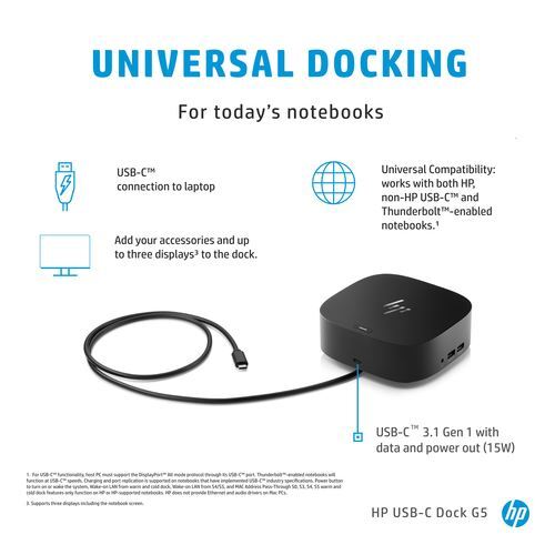 HP Dock USB-C G5, 5TW10AA