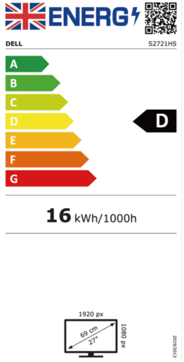 Dell S2721HS, IPS, 75Hz, Pivot, HDMI, DisplayPort монитор
