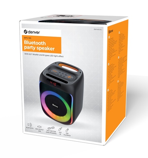 DENVER bluetooth BPS-165, BLACK звучник