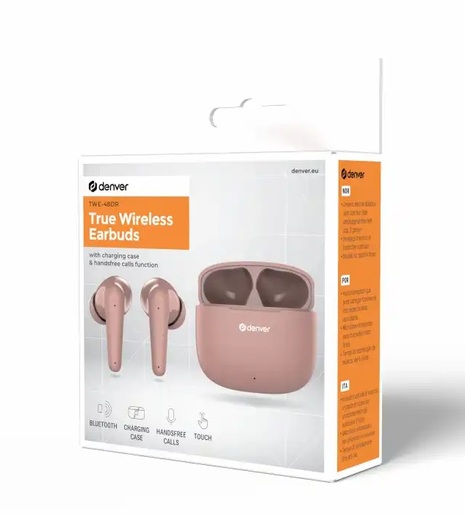 DENVER TWE-48DR, DUSTY ROSE безжични слушалки