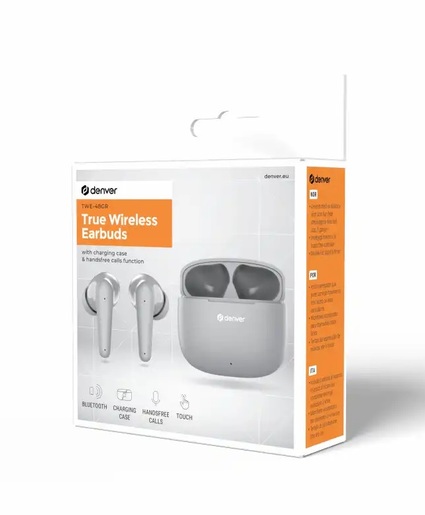 DENVER TWE-48GR, GREY безжични слушалки