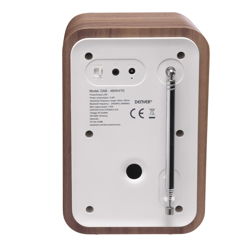 DENVER DAB-48W, WHITE радио