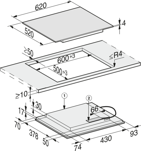 Miele KM 7564 FL Индукциска плотна