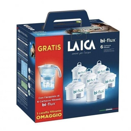LAICA Stream J996 + 6 филтри Бокал за филтрирање вода 006668