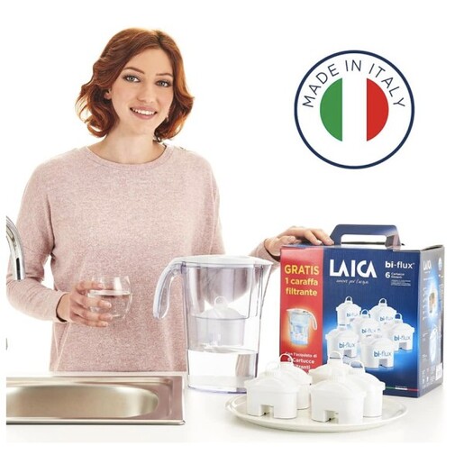 LAICA Stream J996 + 6 филтри Бокал за филтрирање вода 006668