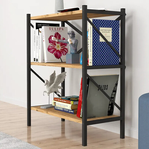 Полица со метална конструкција Крафт - атлантик MK15-01-02