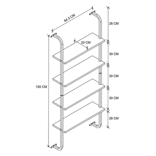Полица ИНДУСТРИАЛ Миди MK15-44-02