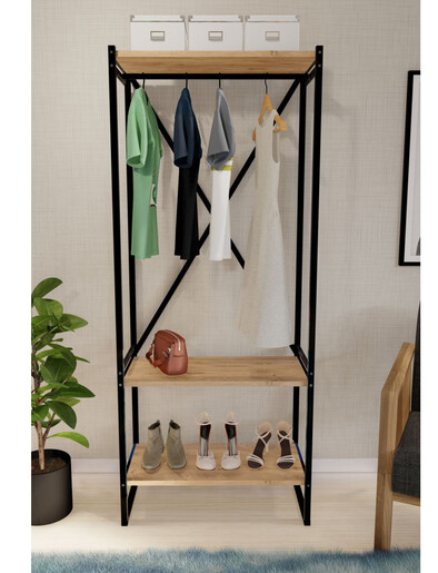 Закачалка / полица со метална конструкција OLIVIA MK21-15-02