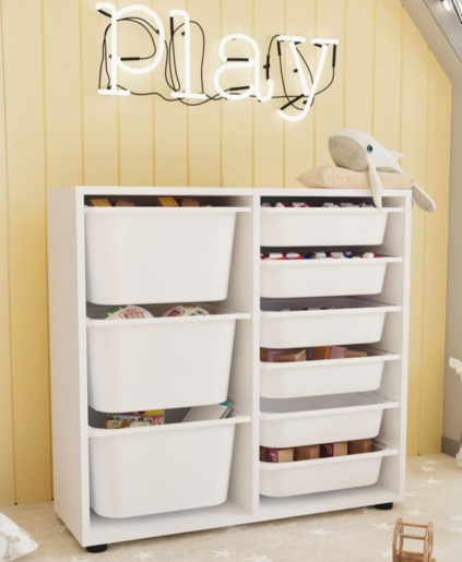 Детски плакар Play - бел CAGLA-9-BYZ