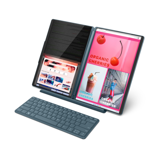 Lenovo Yoga Book 9 13IRU8, 82YQ003PRM, 2x13,3 2,8K OLED Touchscreen 400nits, Intel Core i7 1355U, 16GB RAM, 1TB PCIe NVMe SSD, Intel Iris Xe Graphics, Windows 11 Home, лаптоп