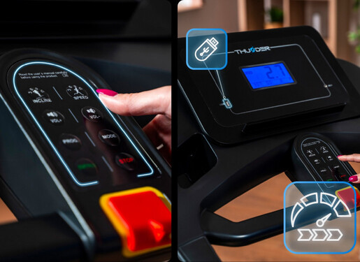 Thunder PHENOM-S-BLACK трака за трчање