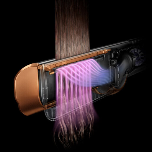Dyson Airstrait Bright Nickel/Bright Copper пегла за коса