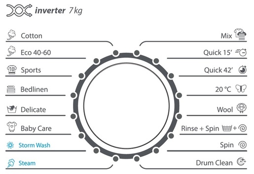 VIVAX HOME WFL-120716CDS машина за перење