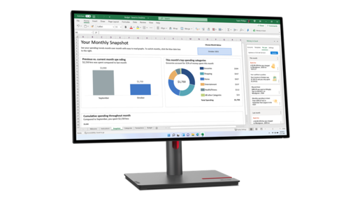 Lenovo ThinkVision P27h-30 27" QHD IPS (2560 x 1440), USB Type-C, HDMI, DP, DP-out, 60Hz, 4ms монитор