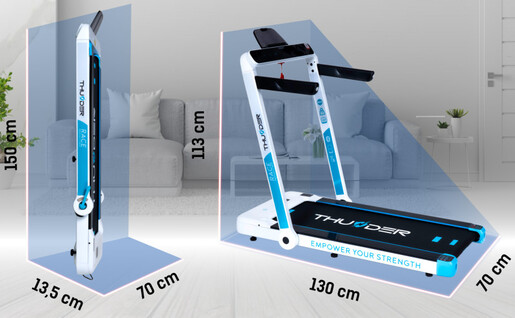 Thunder RACE-WHITE трака за трчање