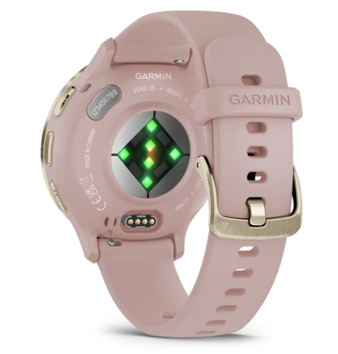 Garmin Venu 3S, Dust Rose Soft Gold, 41mm, 010-02785-03