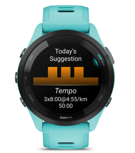 Garmin Forerunner 265 Music Aqua, 46mm, 010-02810-12