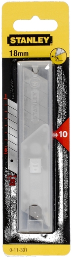 STANLEY 18 мм / 10 парчиња - 0-11-301 Ножеви за скалпел