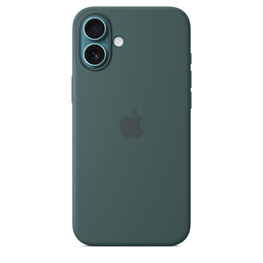 Apple iPhone 16 Plus Silicone Case s MagSafe, Lake Green (myyh3zm/a)