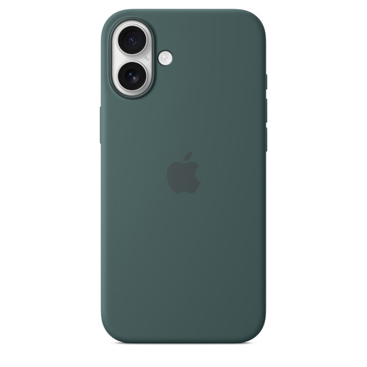 Apple iPhone 16 Plus Silicone Case s MagSafe, Lake Green (myyh3zm/a)