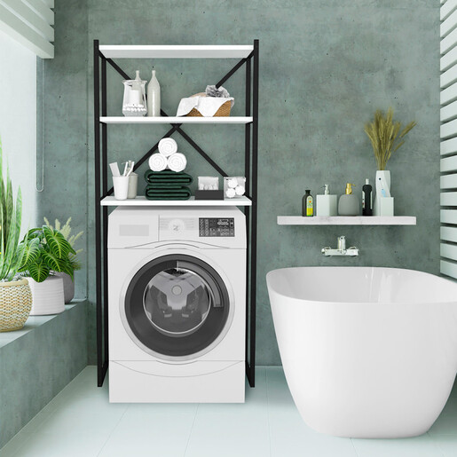 Полица за перална со метална конструкција