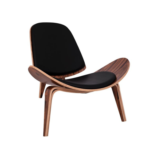 Shell Armchair Black Premium