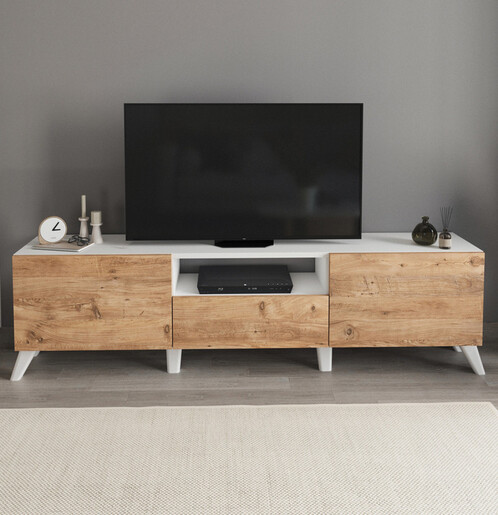 ТВ комода Nova - бела/атлантик